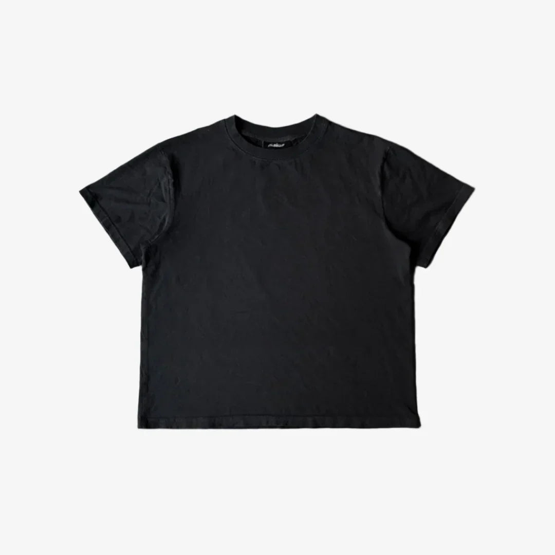 BLACK BOXY TEE
