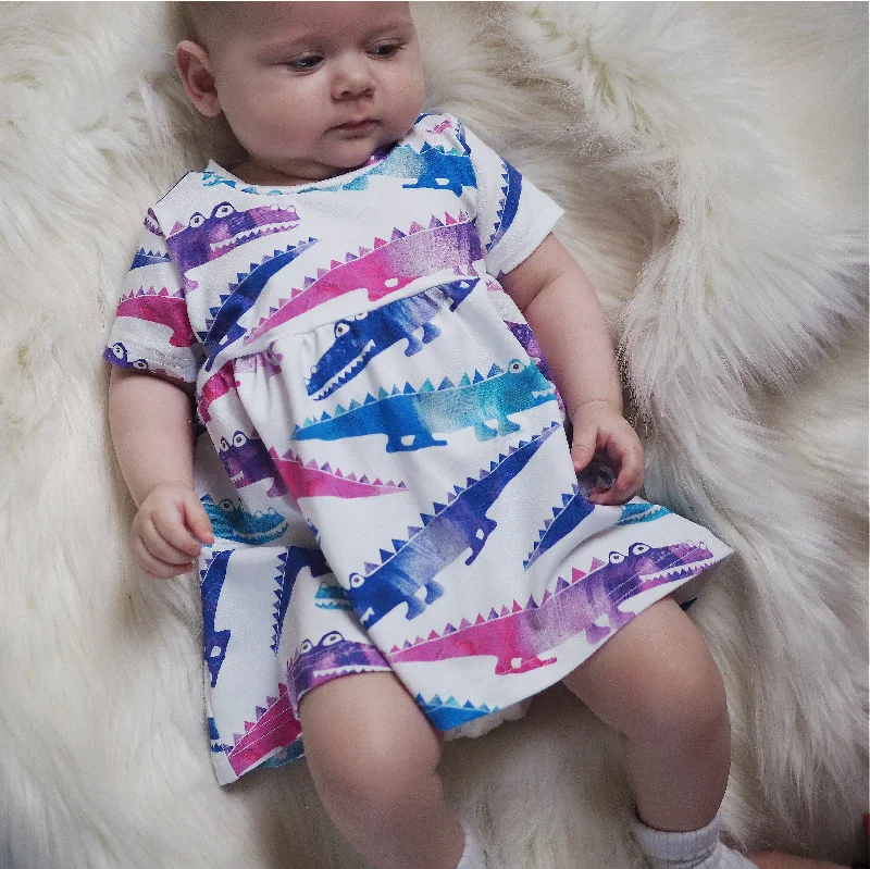 Cute Baby & Toddler Crocs Gathered T-dress Club unclassified dresses