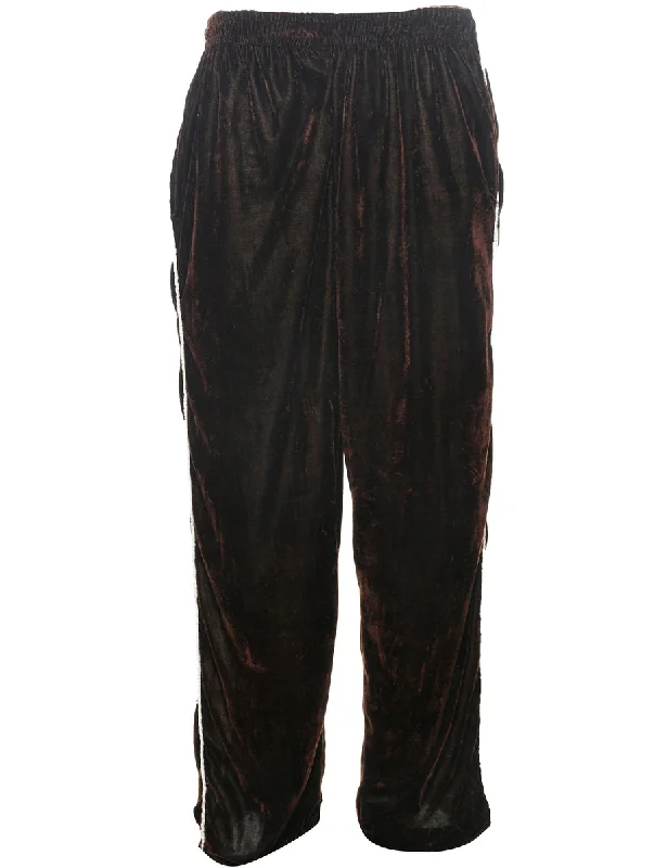 Velvet Fabric Trousers - W30 L30 High-end unclassified dresses