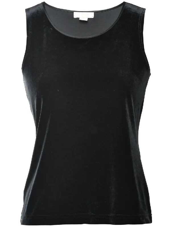 Velvet Fabric Evening Top - S Engagement unclassified dresses