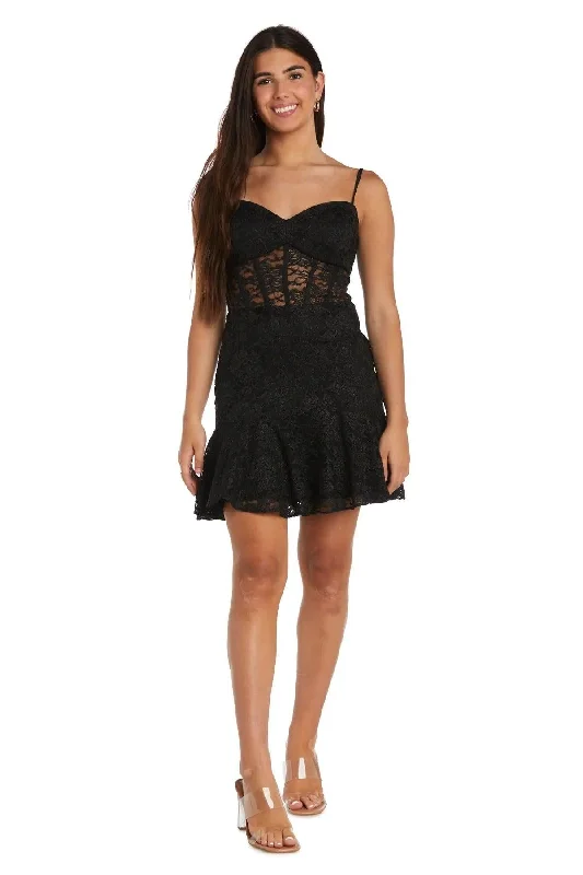Morgan & Co 13055 Short Cocktail Lace Dress High-end unclassified dresses