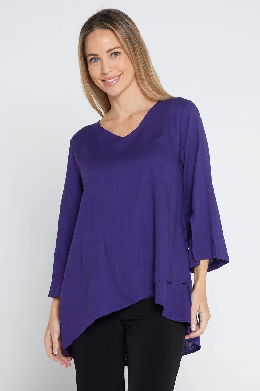 Talia Top - Purple Cotton unclassified dresses