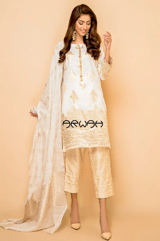 Ready to Wear Semi Formal 3 Pcs Arwah Collection 01 Minimalist unclassified dresses