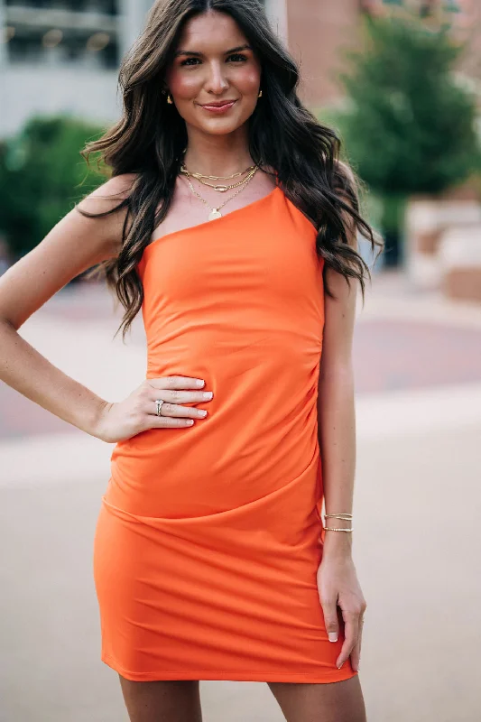 Everett Dress  - Orange Cotton unclassified dresses