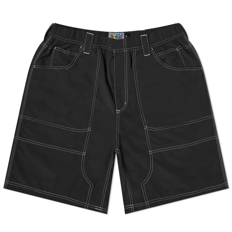 Bronze 56k - Double Knee Shorts - Black Shimmer Shorts
